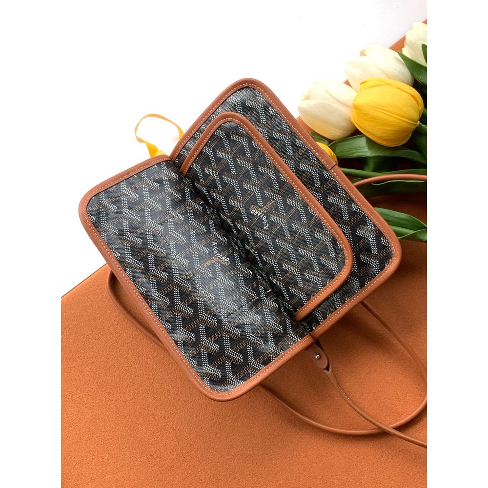 DD G0yard Plumet Pocket Walle Black & Tan 14cm*2.5*cm*20.5cm