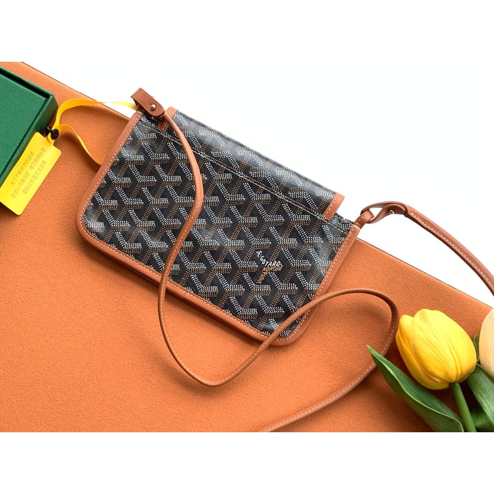 DD G0yard Plumet Pocket Walle Black & Tan 14cm*2.5*cm*20.5cm