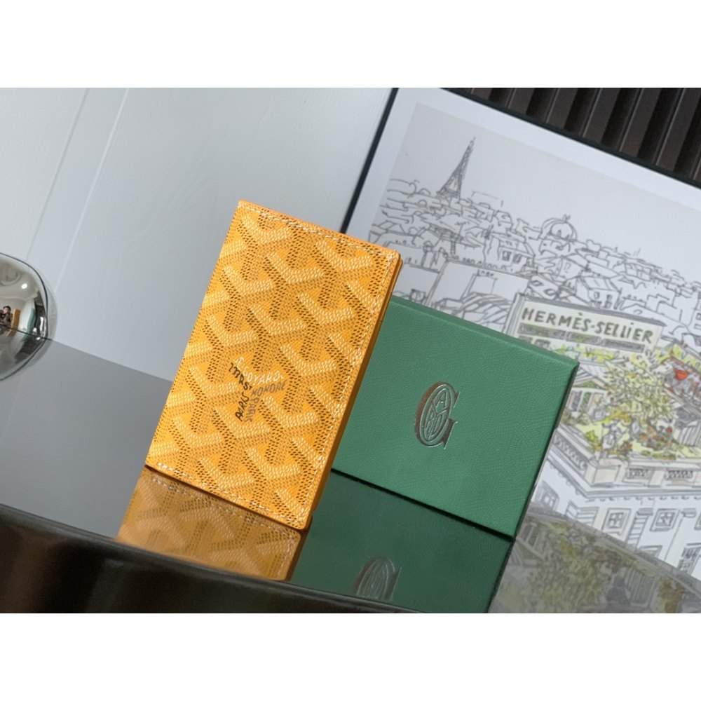 DD G0yard Saint-Pierre Card Wallet Yellow 11cm*1.5cm*7.5cm