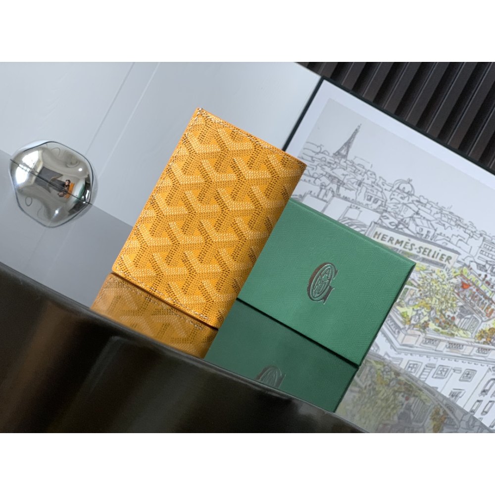 DD G0yard Saint-Pierre Card Wallet Yellow 11cm*1.5cm*7.5cm