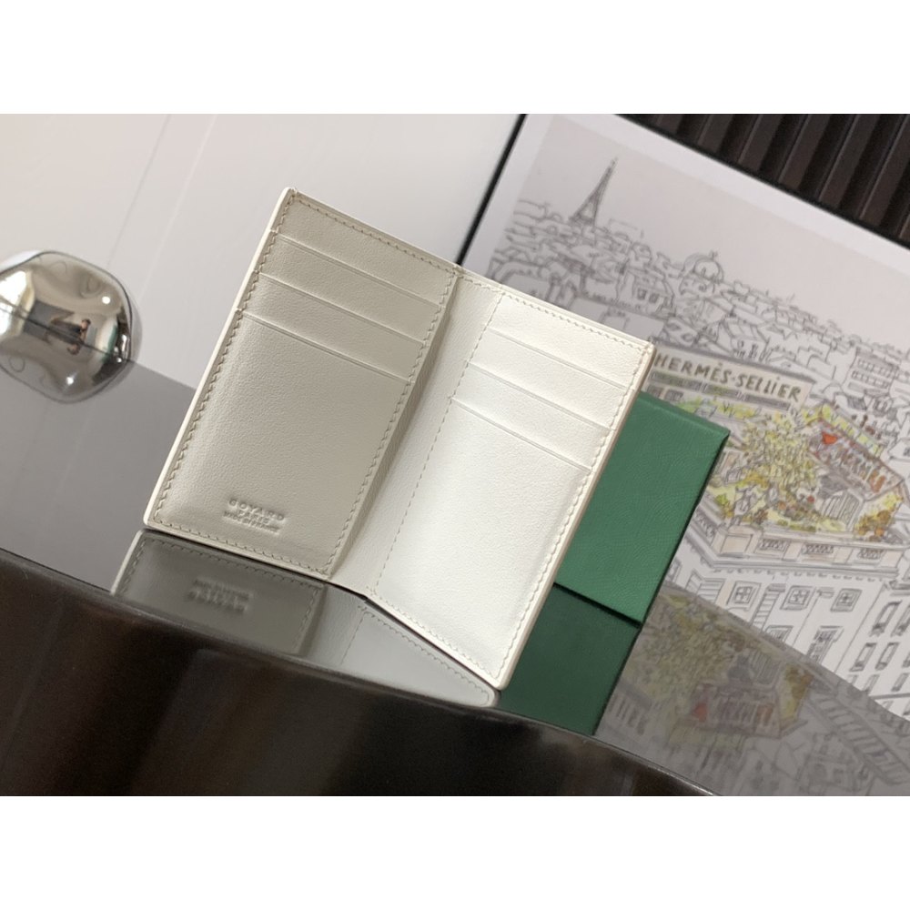 DD G0yard Saint-Pierre Card Wallet White 11cm*1.5cm*7.5cm
