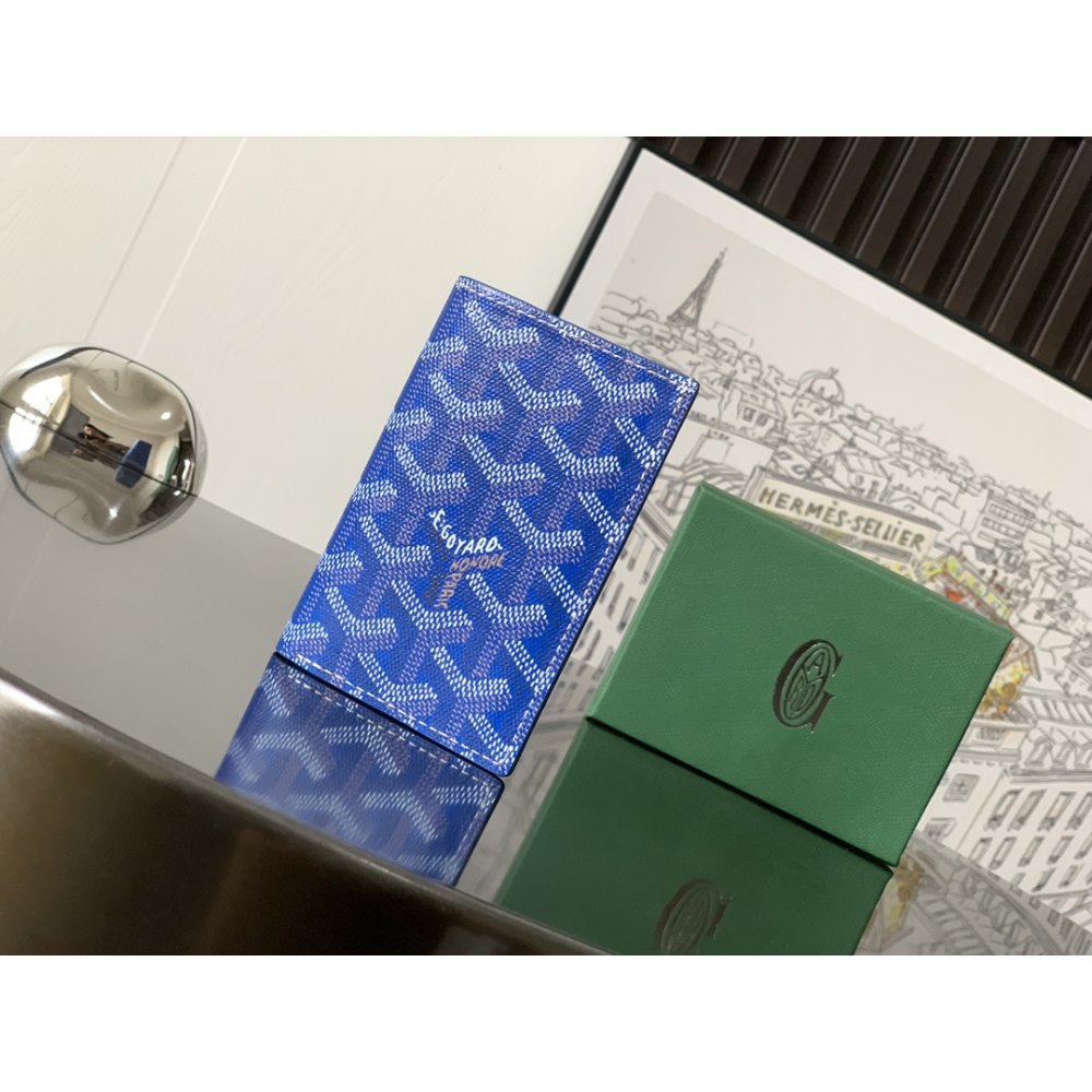 DD G0yard Saint-Pierre Card Wallet Blue 11cm*1.5cm*7.5cm