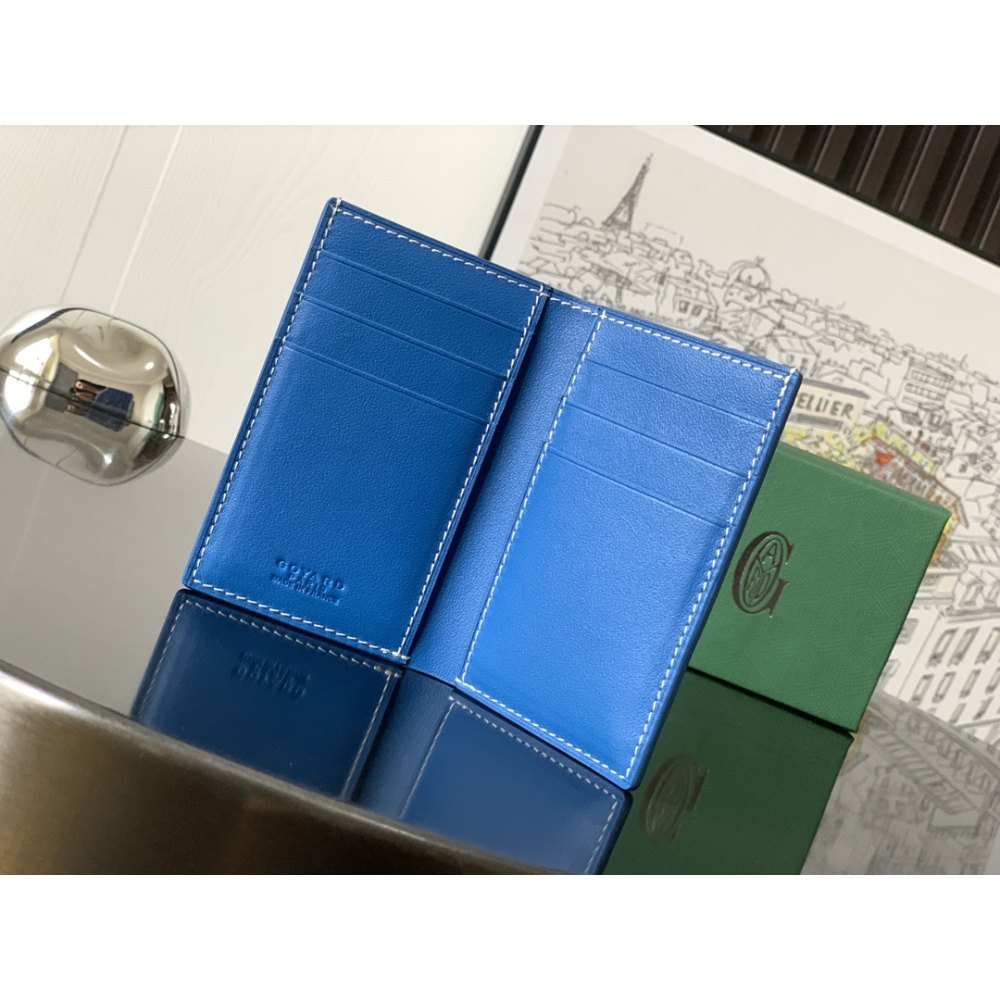 DD G0yard Saint-Pierre Card Wallet Blue 11cm*1.5cm*7.5cm