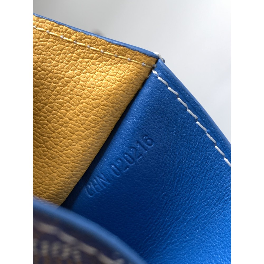 DD G0yard Saint-Pierre Card Wallet Blue 11cm*1.5cm*7.5cm