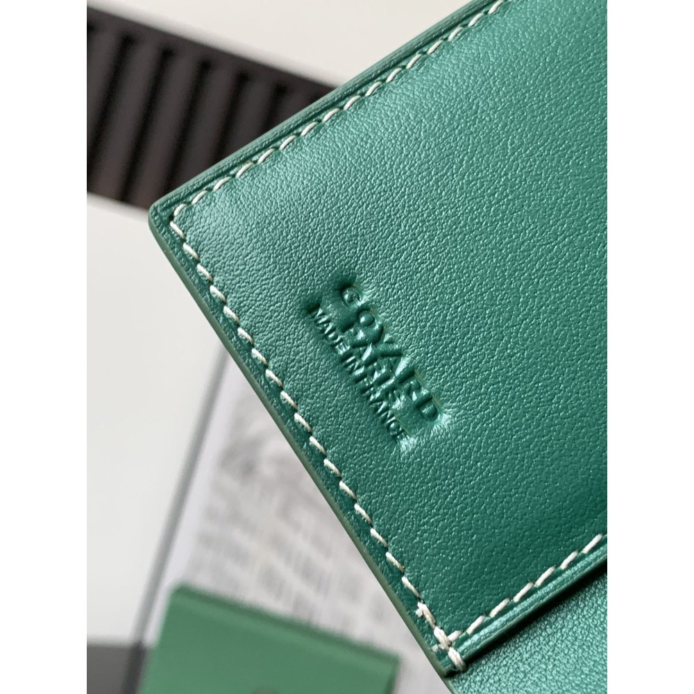 DD G0yard Saint-Pierre Card Wallet Green 11cm*1.5cm*7.5cm