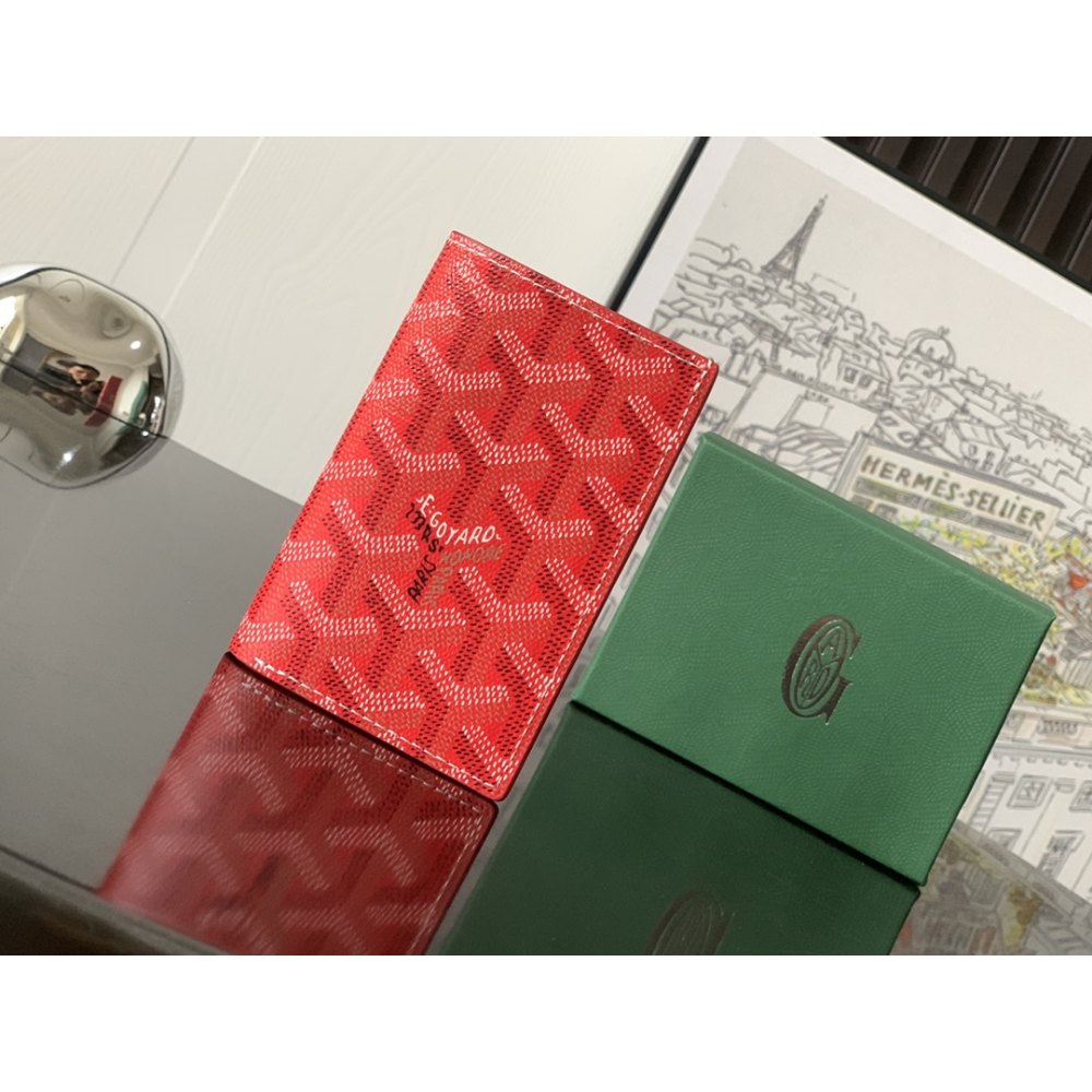 DD G0yard Saint-Pierre Card Wallet Red 11cm*1.5cm*7.5cm
