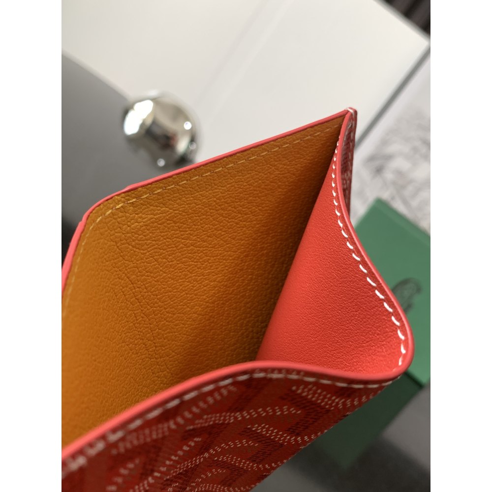 DD G0yard Saint-Pierre Card Wallet Red 11cm*1.5cm*7.5cm