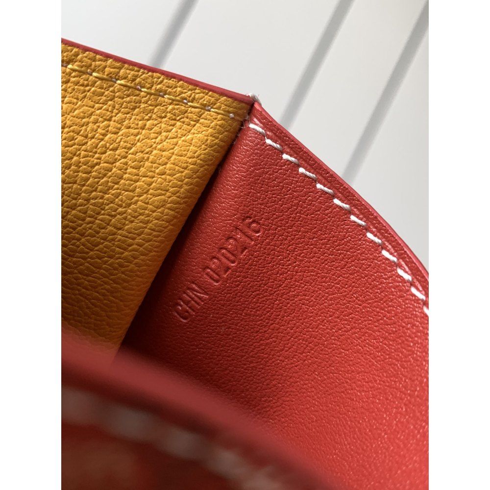 DD G0yard Saint-Pierre Card Wallet Red 11cm*1.5cm*7.5cm