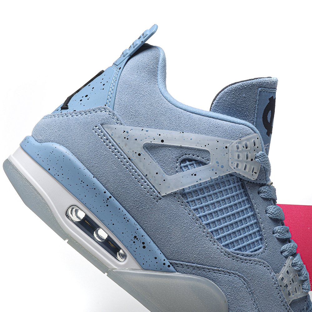DD Air Jordan 4 Retro 'UNC Football' PE Blue
