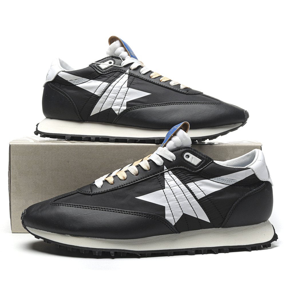 DD Golden Goose Marathon With Black Nylon Upper And White Star