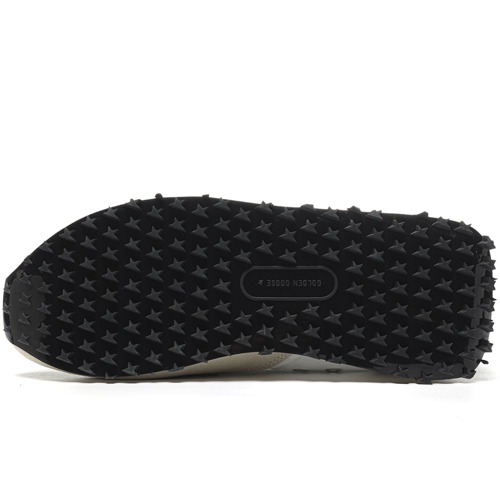 DD Golden Goose Marathon With White Nylon Upper And Silver Star