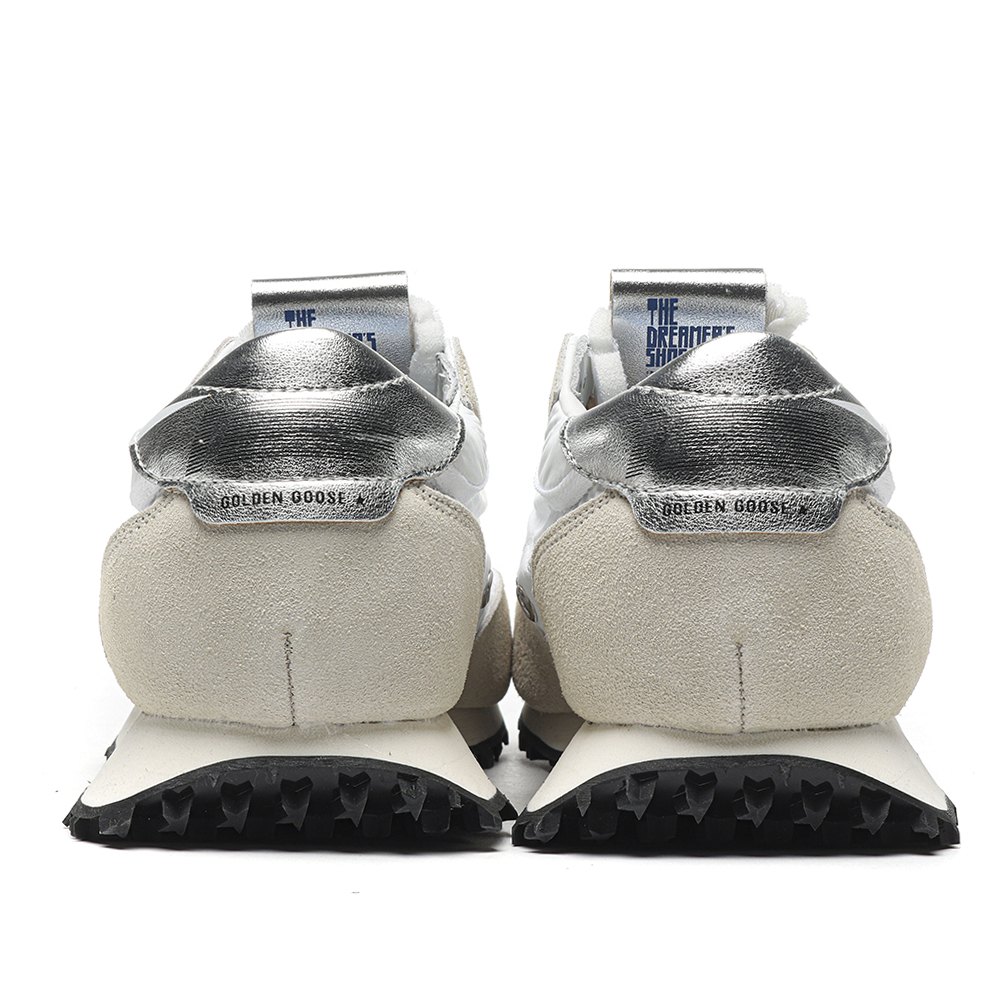 DD Golden Goose Marathon With White Nylon Upper And Silver Star