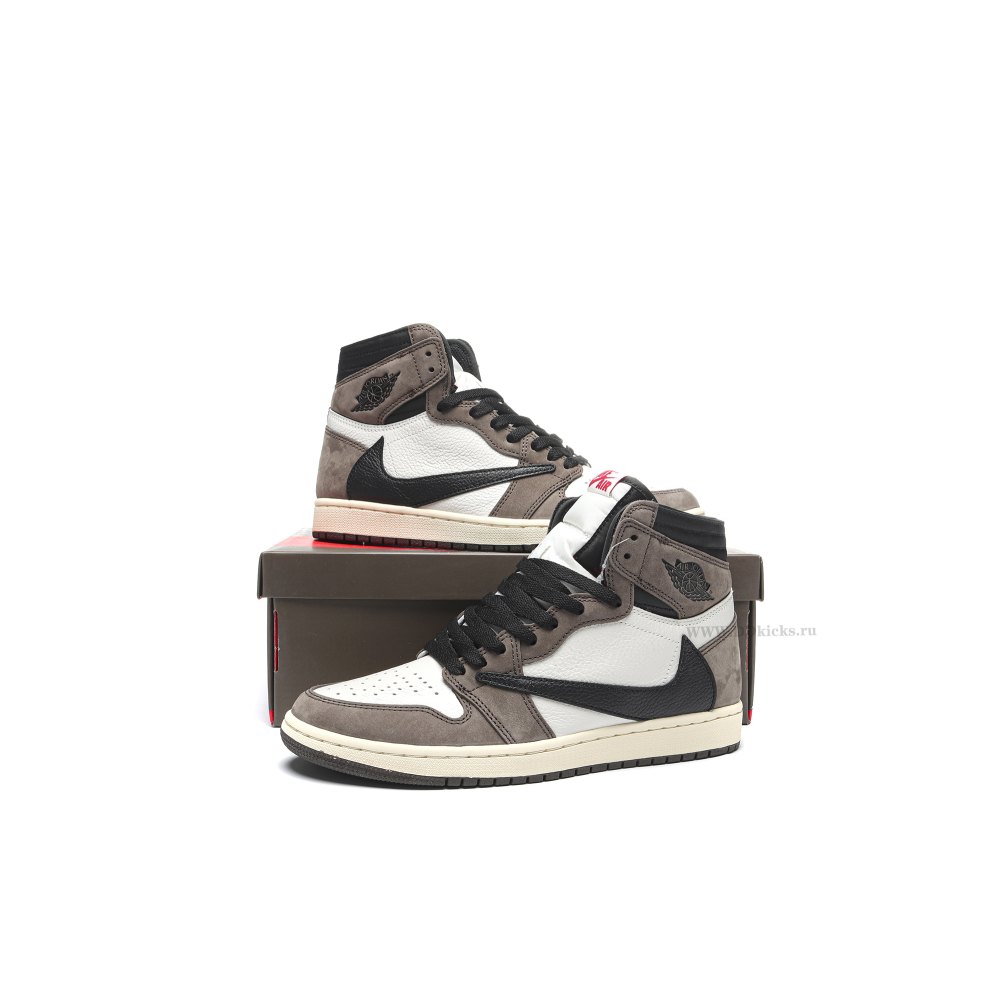 Size 14  Jordan 1 Retro High OG SP Travis Scott Mocha