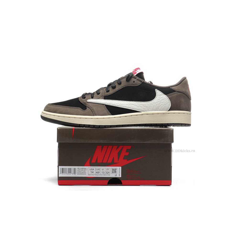 Size 14  Jordan 1 Retro Low OG SP Travis Scott Mocha