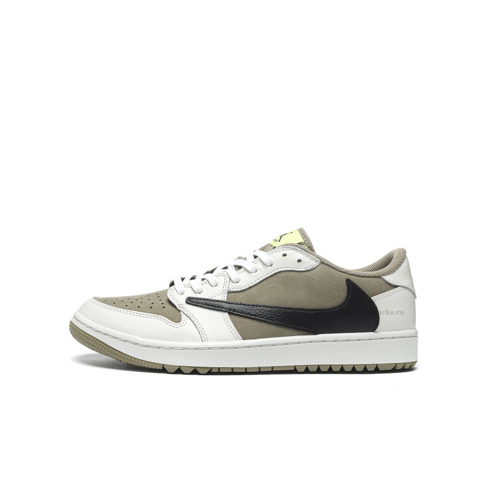 Size 14  Jordan 1 Retro Low Golf Travis Scott Neutral Olive