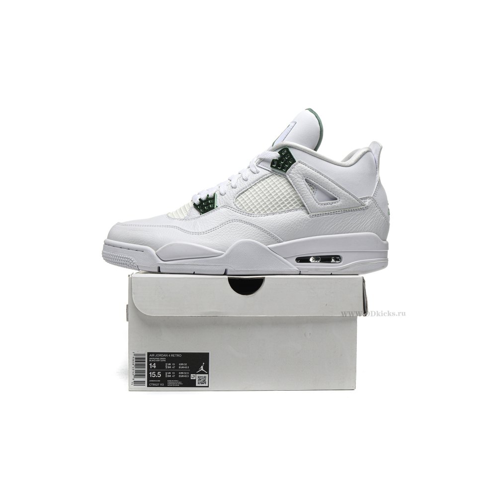 Size 14  Jordan 4 Retro Metallic Green