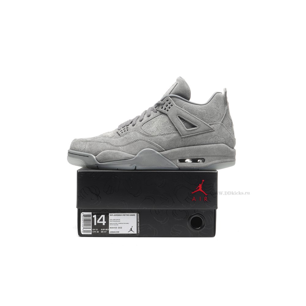 Size 14   Jordan 4 Retro Kaws Grey
